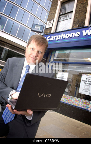 Im Bild: Charles Dunstone, Chief Executive Officer von Carphone Warehouse. Stockfoto