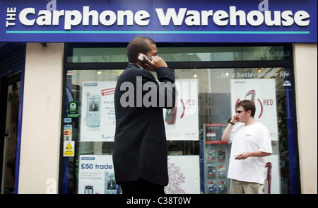 Fassade eines Carphone Warehouse-Store. Stockfoto