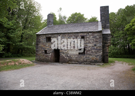 Bauernhaus im St Fagans Museum of welsh Leben, Wales, Großbritannien. Stockfoto