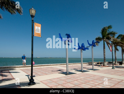 Fort Pierce Florida Park an der Inter coastal waterway Stockfoto