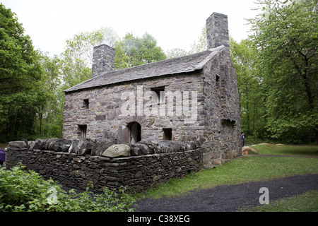 Bauernhaus im St Fagans Museum of welsh Life. Stockfoto