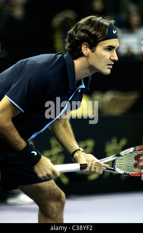 Roger Federer, mehrfacher Grand-Slam-Sieger Stockfoto