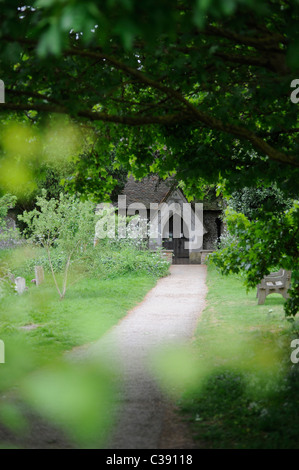 Berwick Kirche, East Sussex, UK. Am besten bekannt für verziert von Vanessa Bell und Duncan (Bloomsbury / Charleston) Stockfoto