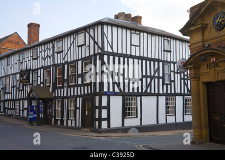 Bromyard Herefordshire England UK das halb Fachwerkhaus Gebäude das Falcon Hotel Stockfoto