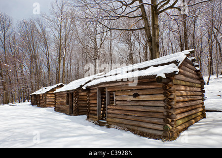 Washingtons Winterlager 1779-1780 in Morristown nationaler historischer Park, Jockey hohl, Morristown, NJ Stockfoto