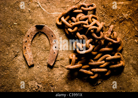 Metall, künstliche Metall-Material, das bunte aussieht Stockfoto