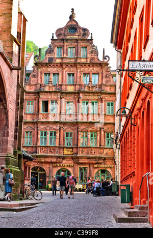 Hotel Ritter auf der Main Street, Heidelberg, Deutschland, Europa Stockfoto