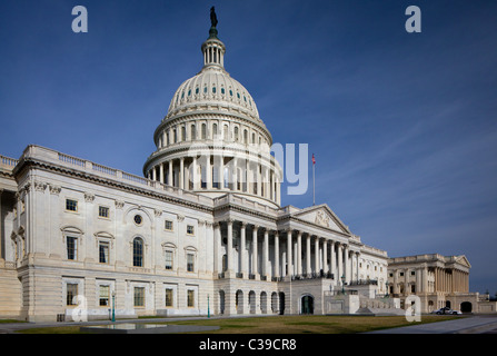 United States Capitol am Ende der National Mall in Washington, DC Stockfoto