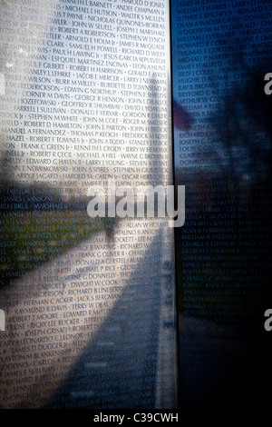 Das Vietnam Veterans Memorial in Washington, DC Stockfoto