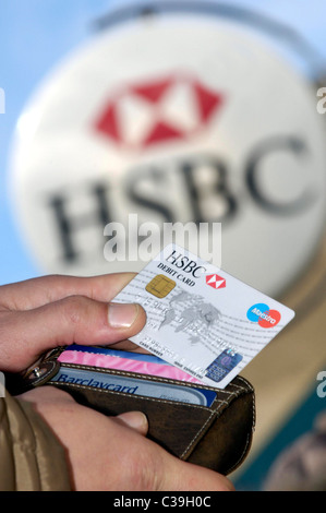 Anschauliches Bild der HSBC Bank. Stockfoto