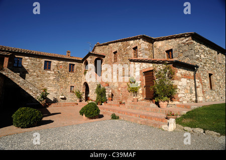 Italien, Toskana, Val d'Orcia, Agriturismo Poggio Covili Stockfoto