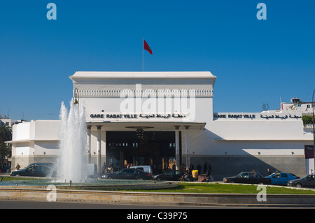 Gare Rabat Ville Bahnhof Rabat die Hauptstadt von Marokko Afrika Stockfoto