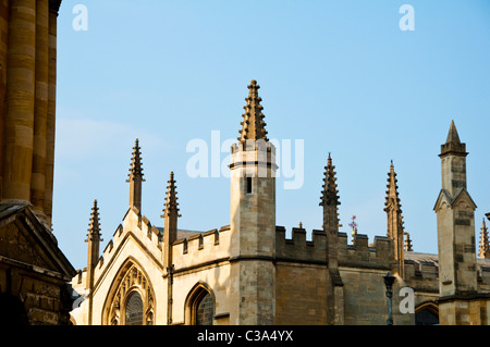 Türme des All Souls College, Oxford, UK Stockfoto