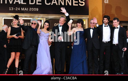 Rossy de Palma, Pedro Almodovar, Penelope Cruz, Lluís Homar, Blanca Portillo, Jose Luis Gomez, Tamar Novas und Ruben Ochandiano Stockfoto