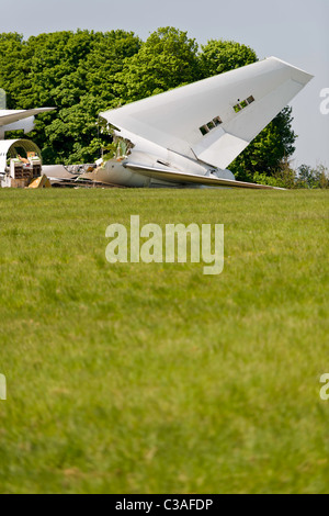 Flugzeuge-Brecher - ausgemusterte Flugzeuge demontiert Stockfoto