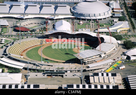 Australien, Sydney, Cricket-Stadion, Olympiagelände der Homebush Bay (Luftbild) Stockfoto