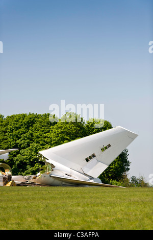 Flugzeuge-Brecher - ausgemusterte Flugzeuge demontiert Stockfoto