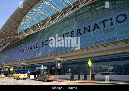 San Francisco International Airport Terminal Hotel liegt südlich der Innenstadt von San Francisco, Kalifornien, USA. Stockfoto