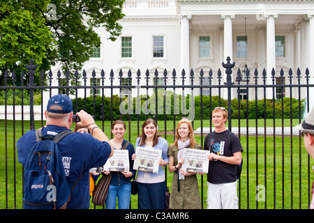 Weiße Haus am 2. Mai am Tag nach Osama bin Laden getötet wurde, Washington DC Stockfoto