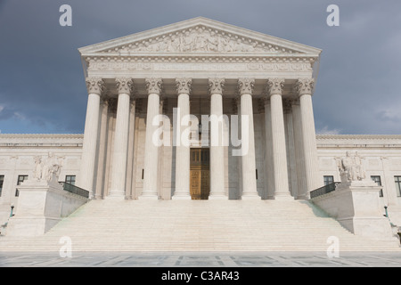 Die neoklassische United States Supreme Court Building in Washington, DC. Stockfoto