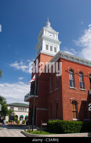 Amelia Island, Florida Fernandina Beach. Historischen Nassau County Courthouse, c. 1891. Stockfoto