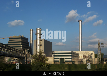 Wärmekraftwerk Moncalieri Stadt Stockfoto