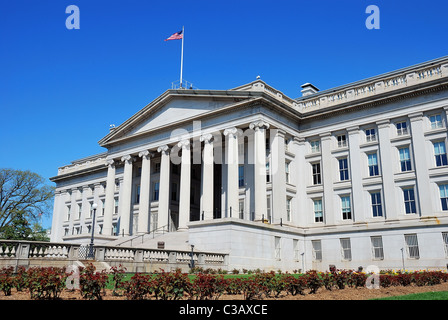 Department of Treasury Gebäude in Washington DC. Stockfoto