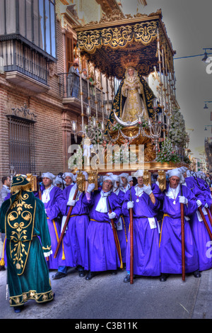 PALMSONNTAG-PROZESSION IN ANTEQUERA ANDALUSIEN SPANIEN Stockfoto