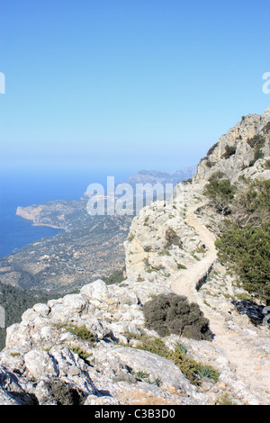 Des Erzherzogs zu Fuß in der Nähe von Valldemossa, benannt nach Ludwig Salvator, Serra de Tramuntana, Mallorca, Spanien Stockfoto