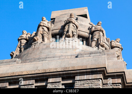 Denkmal für die Schlacht der Nationen – Völkerschlachtdenkmal, Leipzig, Sachsen, Deutschland Stockfoto