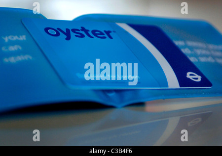 Anschauliches Bild der einen Transport für London Oyster Card. Stockfoto
