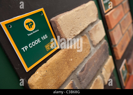 Anschauliches Bild eines Travis Perkins-Yard. Stockfoto