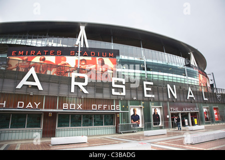 Emirates Stadion, Arsenal Fußball Boden Box Office und Shop Stockfoto