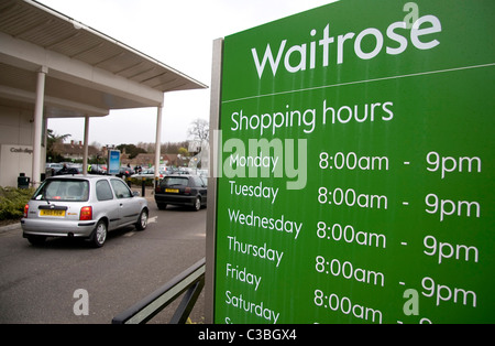 Ein Waitrose Speicher, Cambridge. Stockfoto