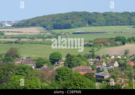 Das Dorf Weybourne an der Nordküste von Norfolk. Stockfoto