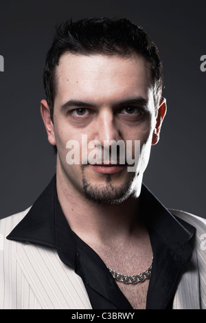 Close-up Portrait ein hübscher junger Mann Stockfoto