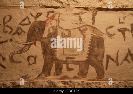 Israel, führte, die Sidonian Begräbnis Höhle in Beth Guvrin Nationalpark Stockfoto