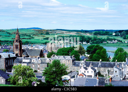 Kirkudbright, Schottland, Blick auf Stadt, Dumfries und Galloway Region UK schottischen Küstenstädte Küste Stockfoto