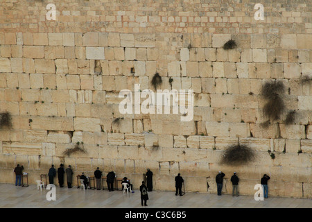 Israel, Jerusalem Altstadt, der Klagemauer Stockfoto