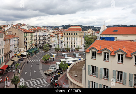 Stadtansicht Blick auf Cannes Festival im Mai, Côte d ' Azur, Europa. Stockfoto