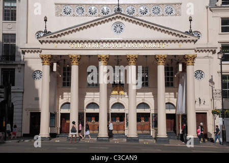 Die Fassade des Theatre Royal Haymarket, London, UK. Stockfoto