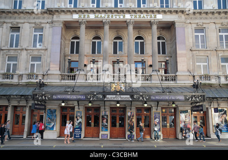 Ihre Majestät Theater, Haymarket, London, UK. Stockfoto