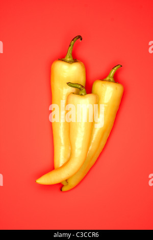 Banane Pfeffer Stockfoto