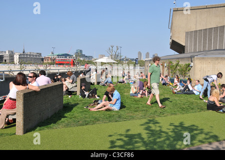 Festival der britischen Queen Elizabeth Hall Dach Garten Eden-Projekt 1951partnership Stockfoto