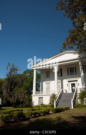 Georgien, St. Marys. Historic Orange Hall, c. 1838, Antebellum Greek-Revival-Stil. Stockfoto