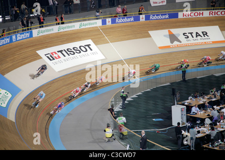 Herren Omnium Punkte Rennen UCI Track Cycling World Championships Apeldoorn Niederlande 25. März 2011 Stockfoto