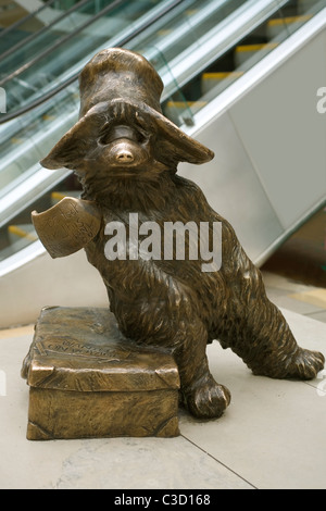 England London Paddington Bär-Skulptur Stockfoto