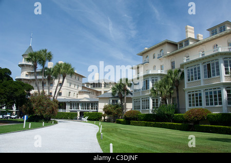 Georgien, Jekyll Island. Historische Jekyll Island Club Hotel. Stockfoto