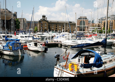 St Katherines Dock in London England Stockfoto