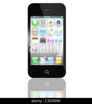 Die neueste Generation des Iphone 4 s, sehr beliebt auf der ganzen Welt Stockfoto
